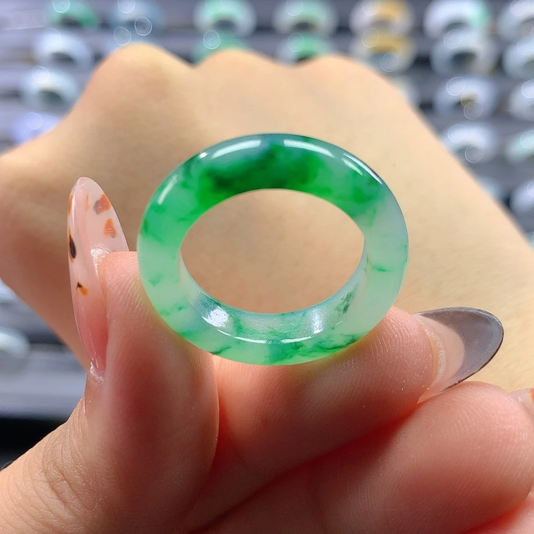 翡翠戒指未镶嵌15/16号