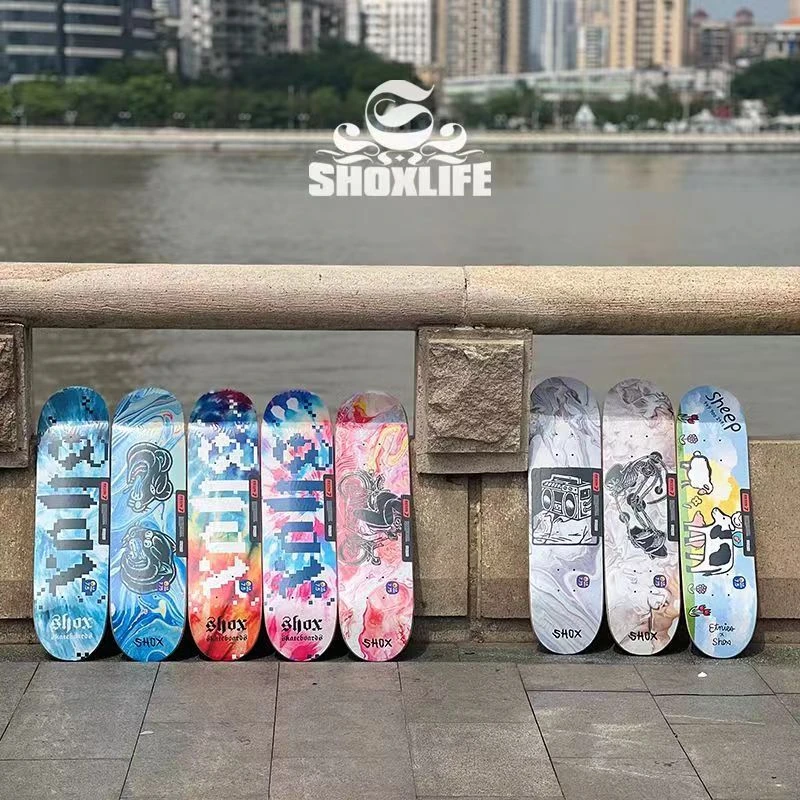 SHOX滑板专业动作街式双翘板成人儿童男女生双翘板面AT态度滑板