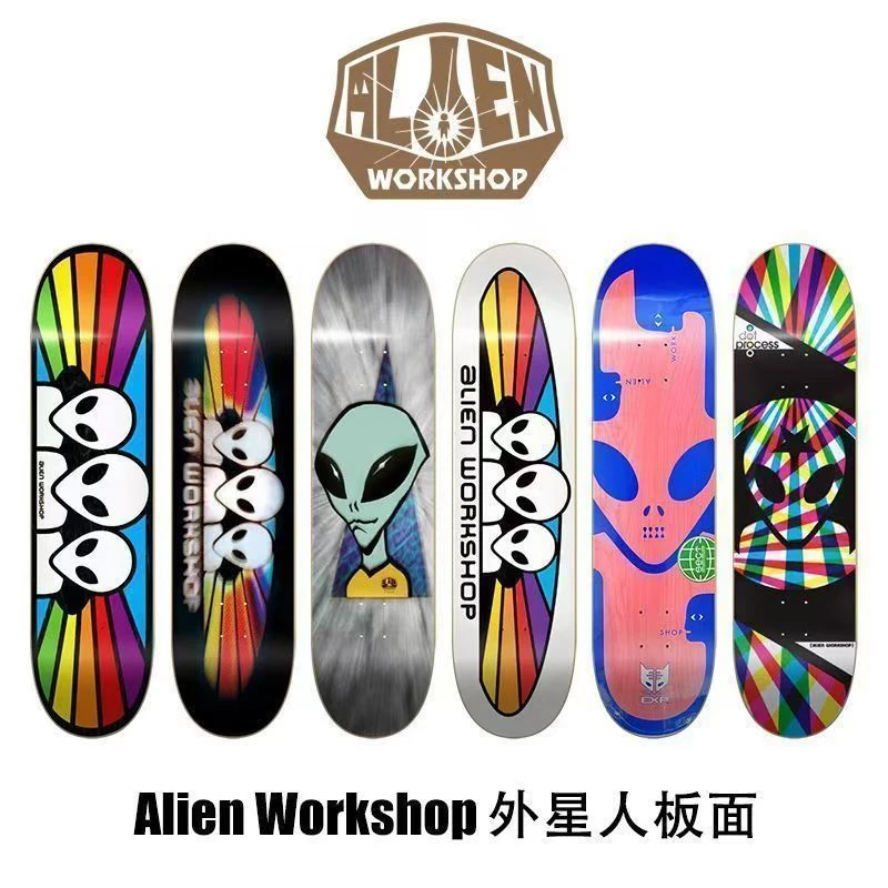 进口AlienWorkshop外星人滑板AWS专业动作街式双翘板面AT态度滑板