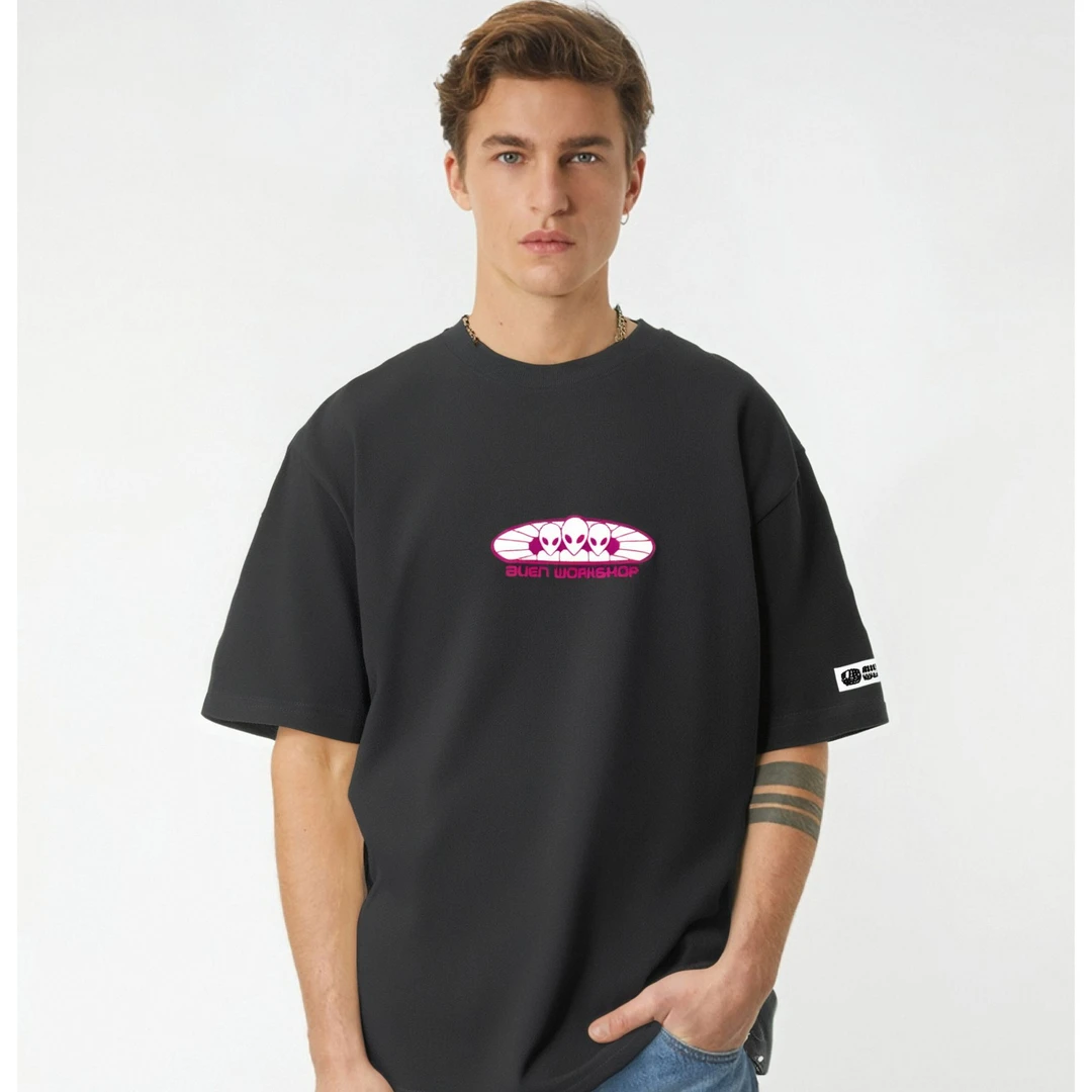 Alien Workshop滑板T恤夏季男女生短袖美式宽松圆领体恤工业风T恤