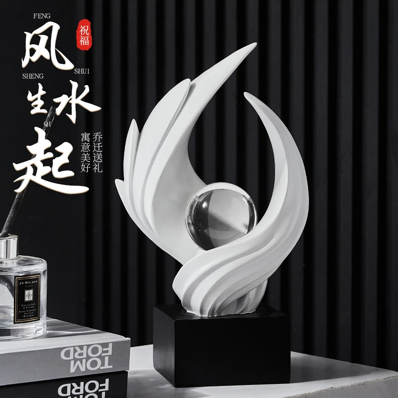 轻奢高档高级感风生水起酒柜摆件办公室客厅创意电视柜家居装饰品