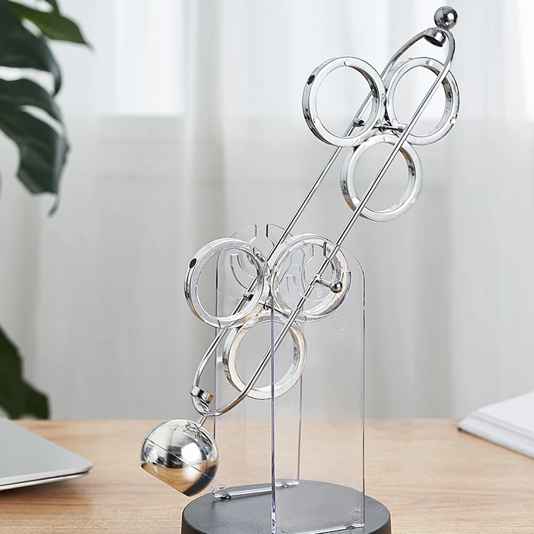 北欧创意牛顿摆球磁悬浮摆件装饰品家居办公室书房桌面混沌仪摆设