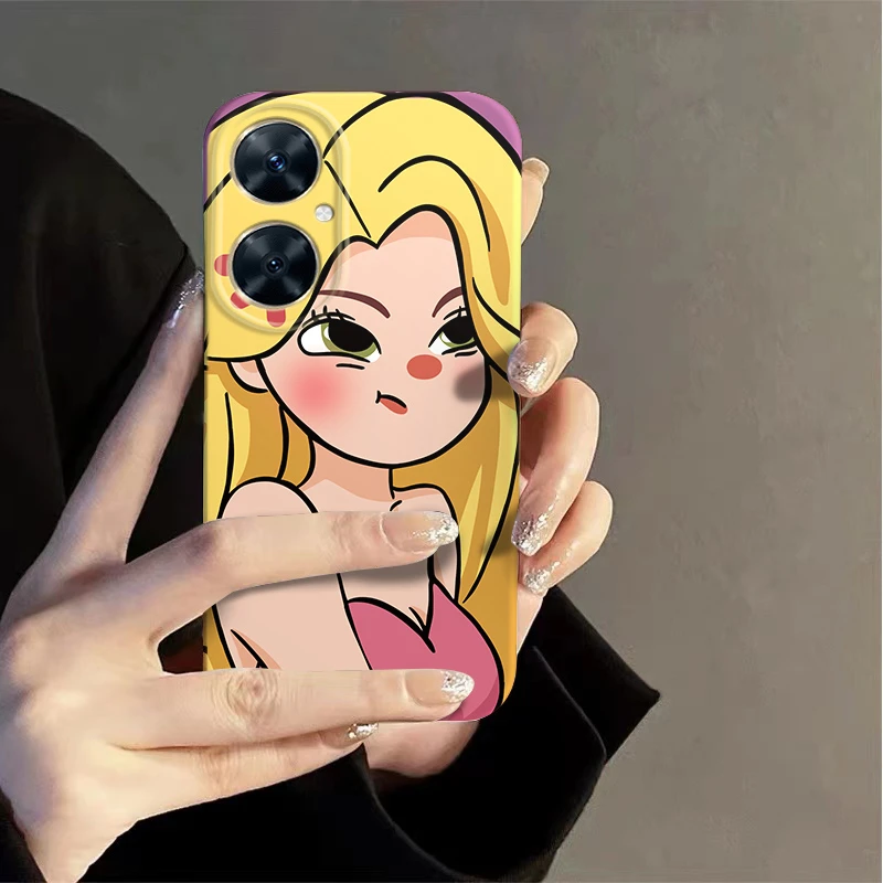 适用华为畅享60Pro手机壳MAO-AL00创意高级防摔彩绘个性生气女孩