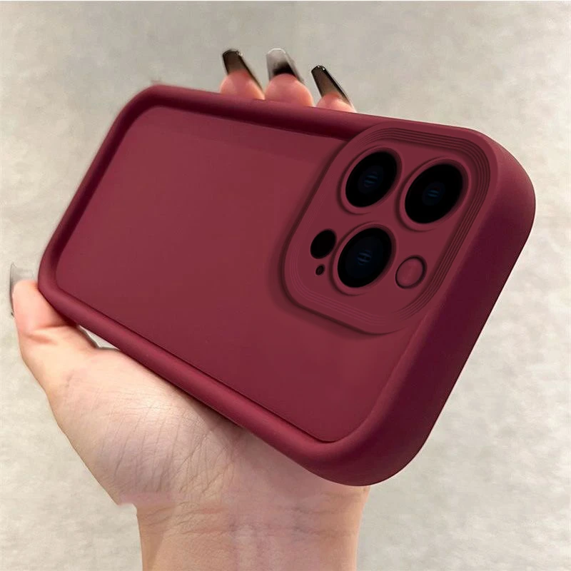 适用iPhone苹果15ProMax手机壳A3108极简风硅胶tpu防摔简约素材壳