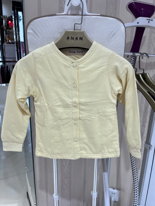 孩童百分百桑蚕丝保暖套装