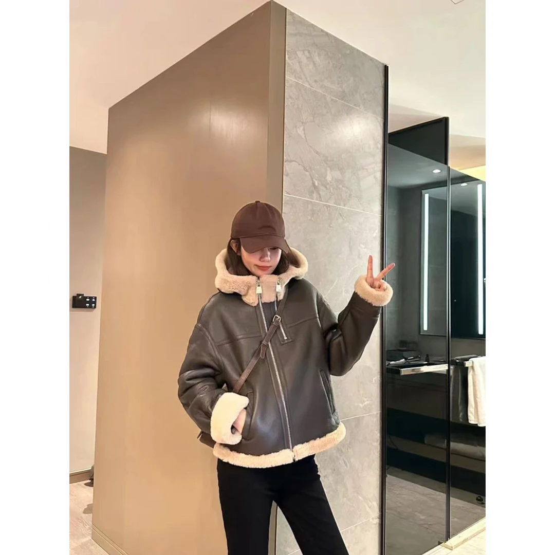 【冰冰】MMLi CLOTHES｜设计师款皮毛一体外套 mm-6549-B