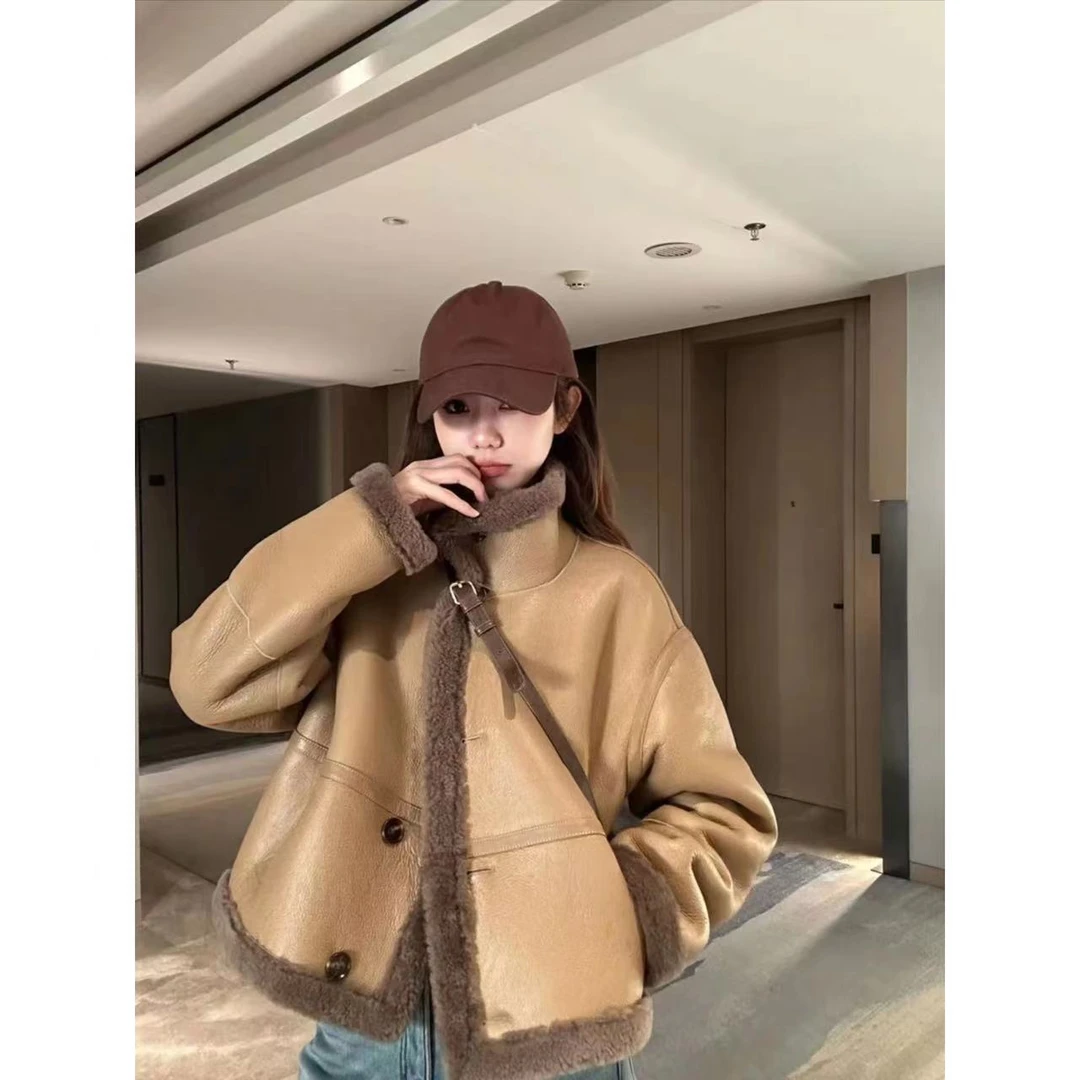 【萌萌里】MMLi CLOTHES｜设计师款皮毛一体双面外套 mm58829