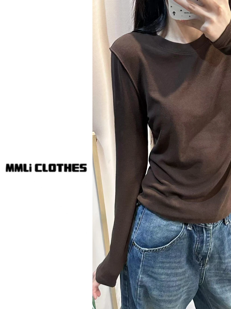 【MM毛】MMLi CLOTHES｜  萌萌自留纯色长袖打底休闲mm4016-2