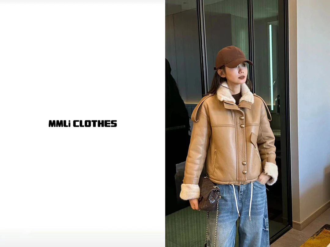 MMLi CLOTHES 设计师款皮毛一体外套mm3091