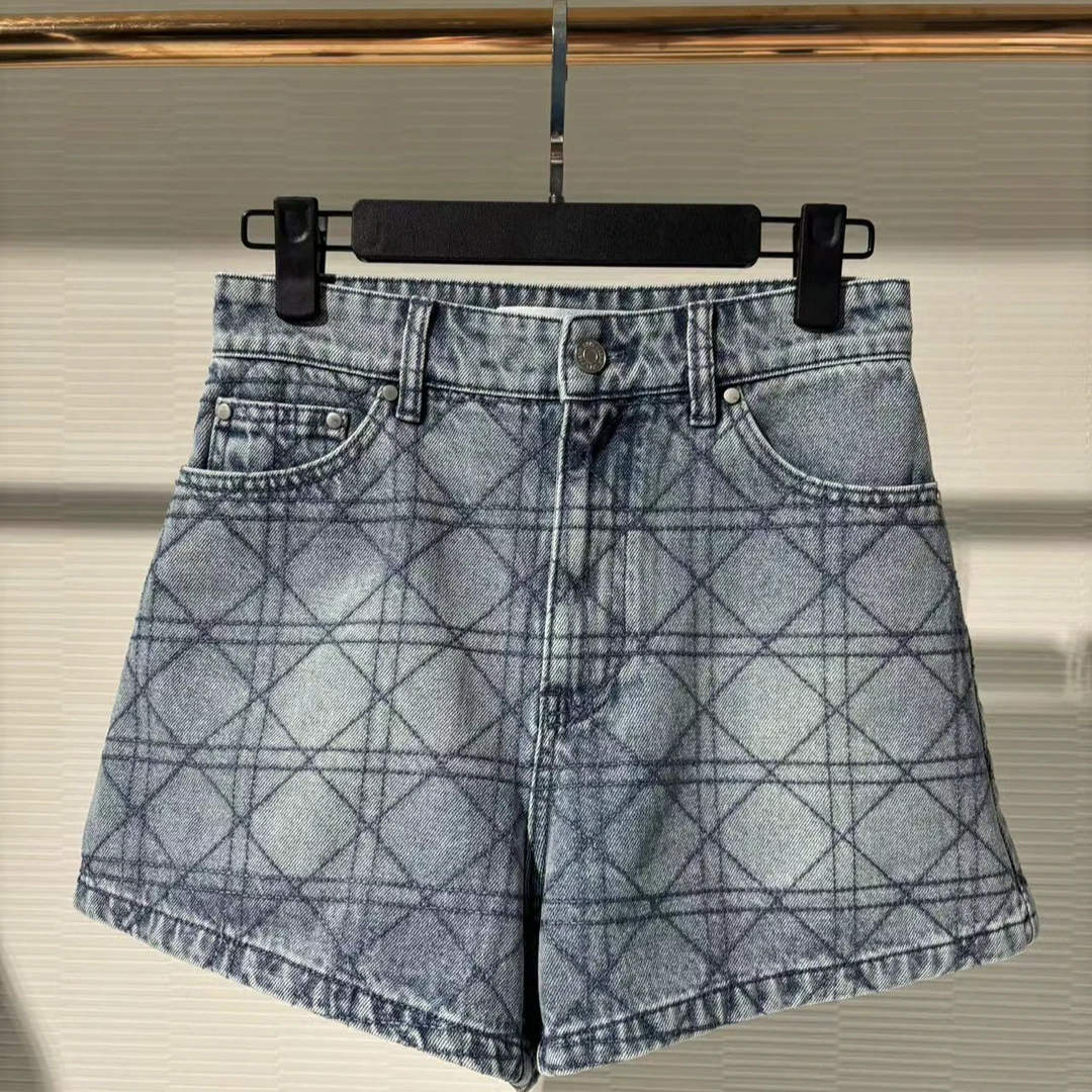 夏季修身显瘦短裤高腰牛仔裤女直筒薄款阔腿百搭时尚