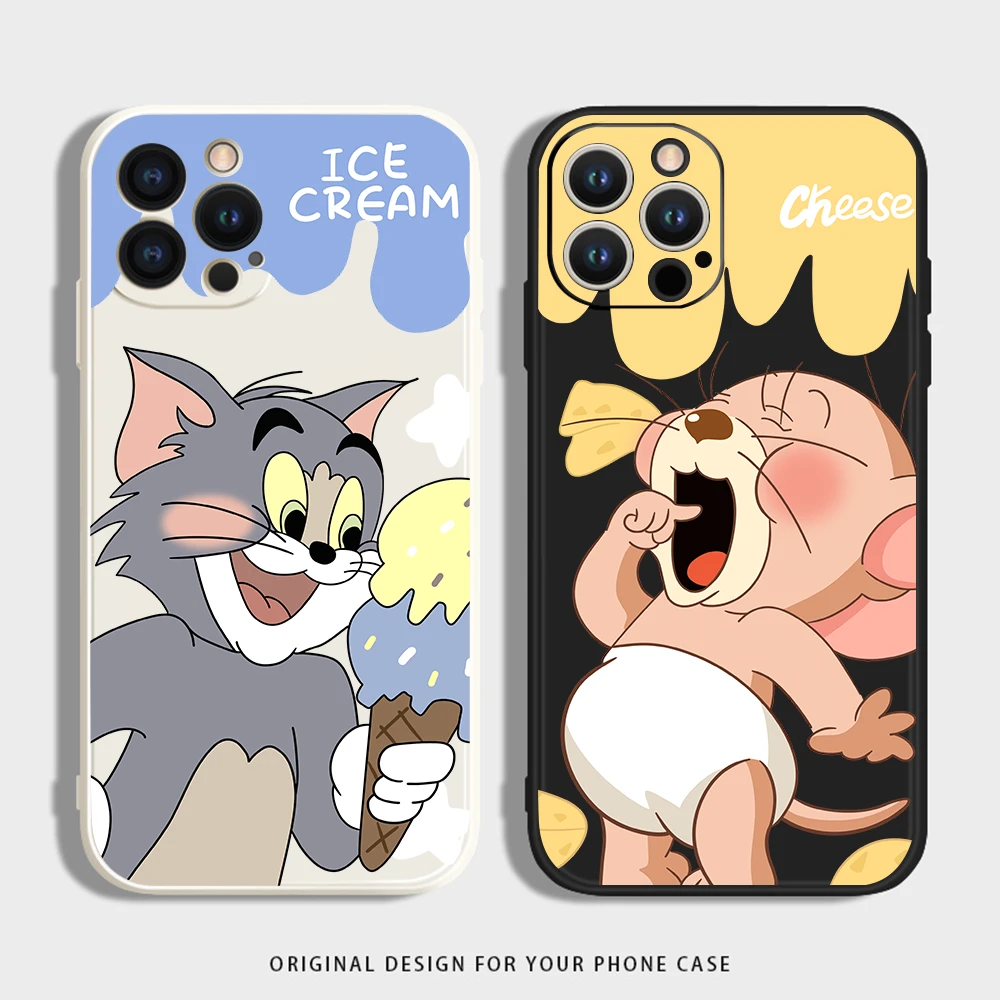 汤姆杰瑞适用iPhone16手机壳苹果15华为小米硅胶VIVO防摔OPPO全包