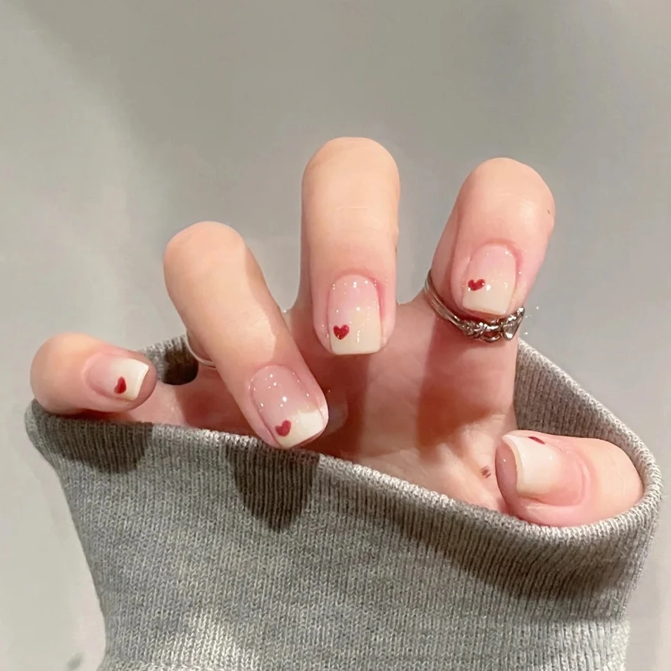 22指【BD66蛋白小心肝】半固化凝胶uv半烤美甲贴指甲照灯变硬穿戴甲