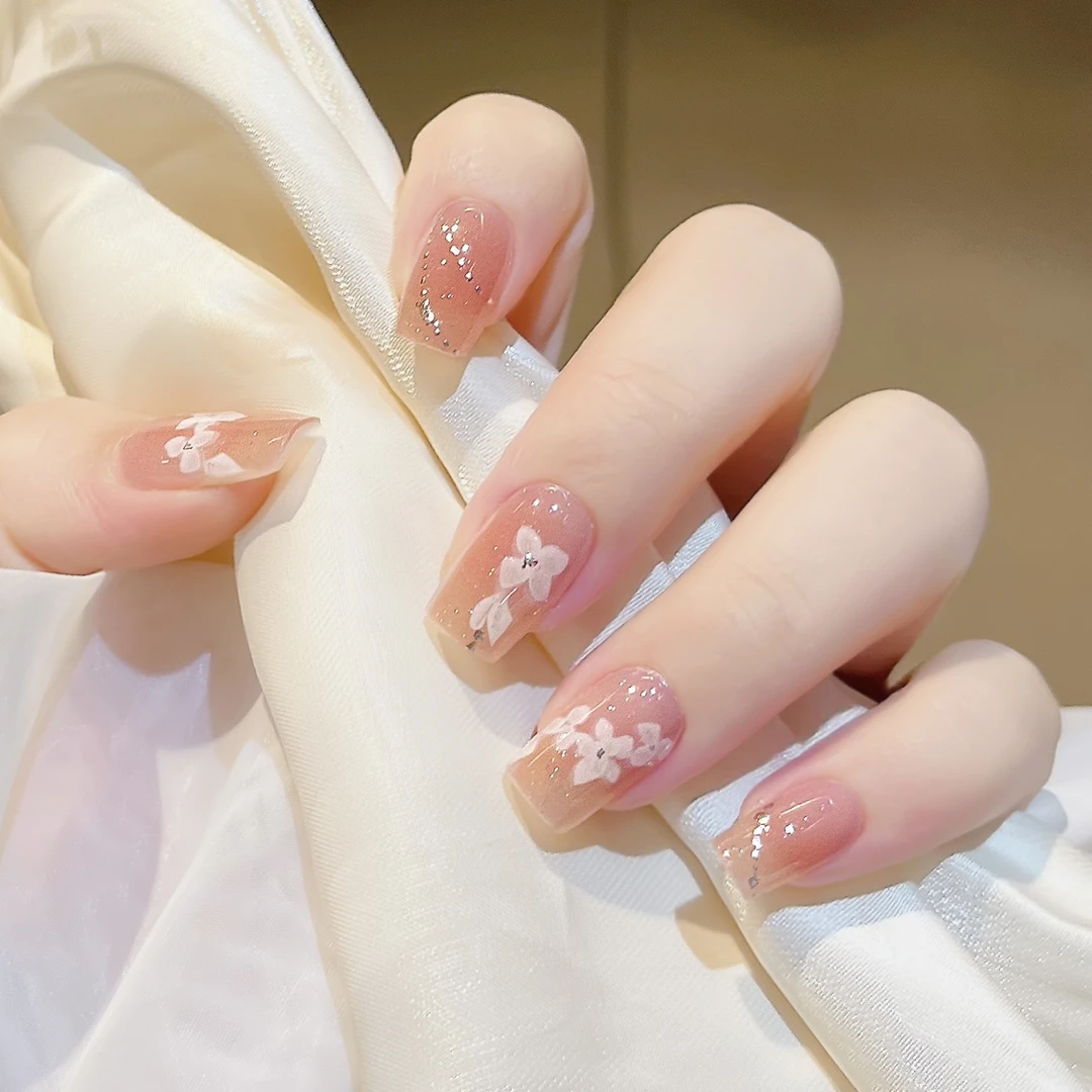 【ES683多多的爱】以粉丝为命名20指半固化凝胶uv半烤美甲贴照灯ins