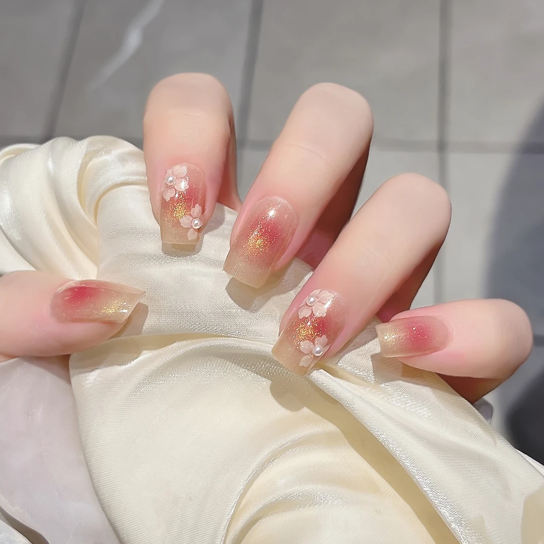 【ES906】猫眼半固化凝胶uv半烤美甲贴指甲贴片照灯变硬穿戴甲穿戴