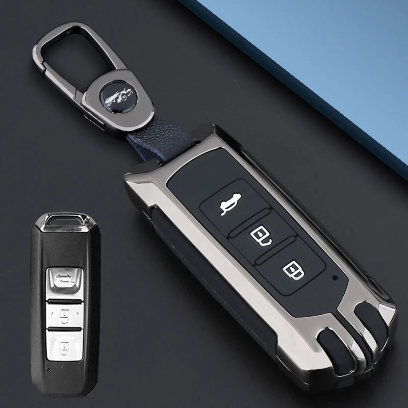 晟威哲晗宝骏560钥匙套530高档18款510壳E100汽车遥控包金属壳扣