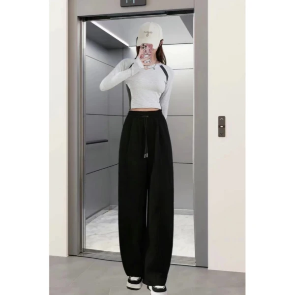 秋季上新~时尚简约设计款休闲弯刀裤 K0915