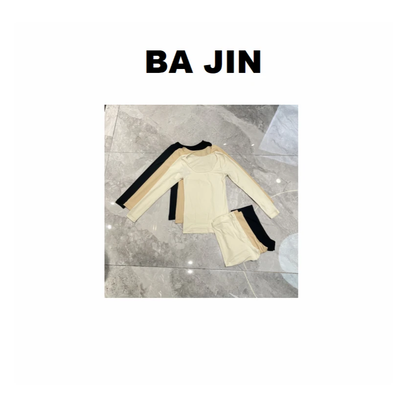 A4376【红人上新】黑科技超细亲肤高弹不勒蓄热锁温皮肤衣保暖套装