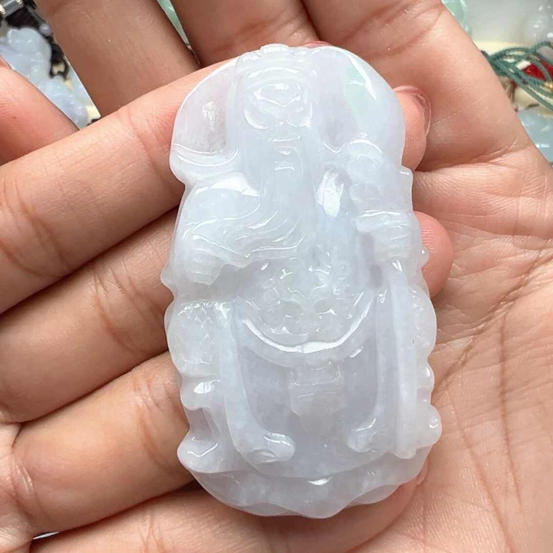 翡翠颈饰未镶嵌关公