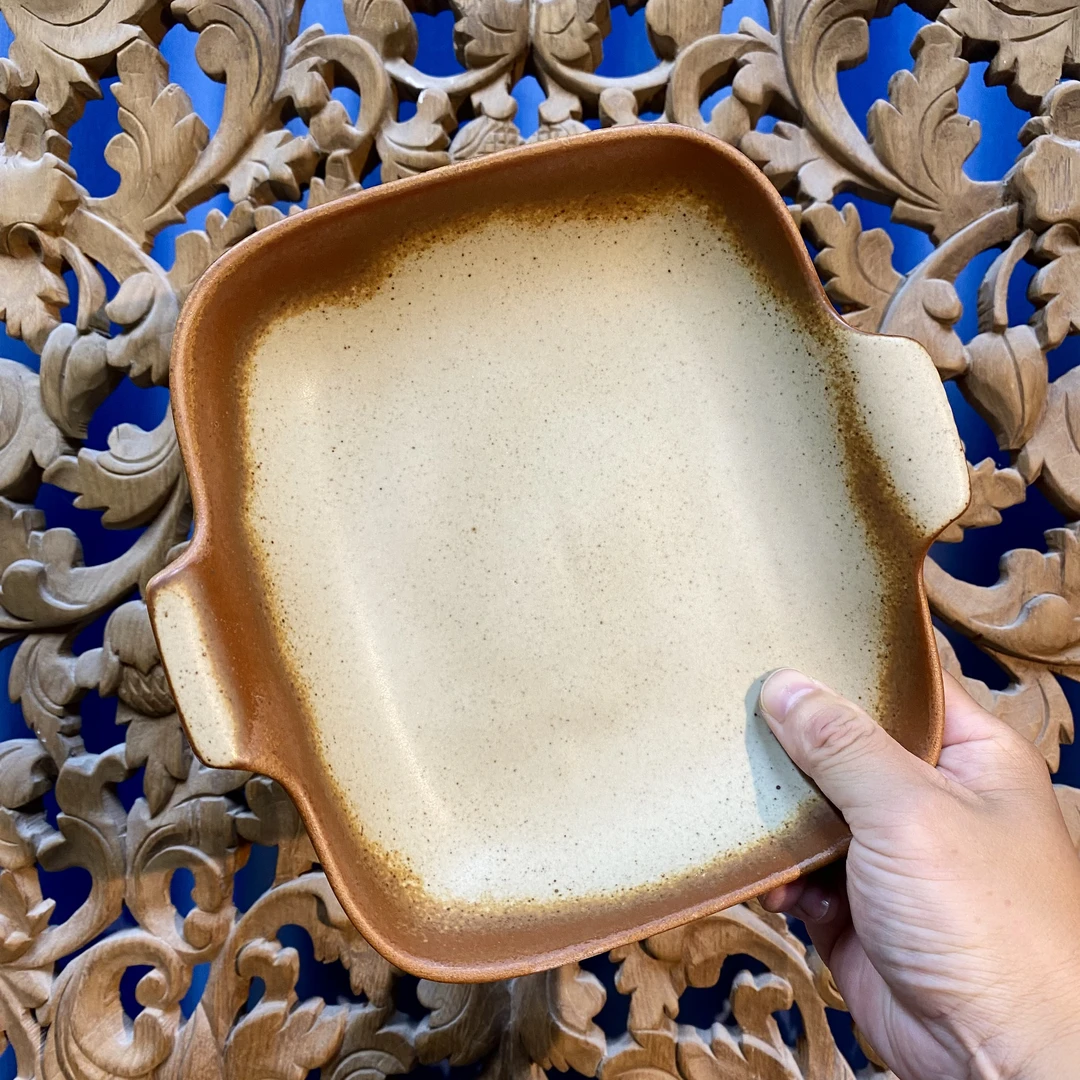 粗陶7.5英寸面包盘