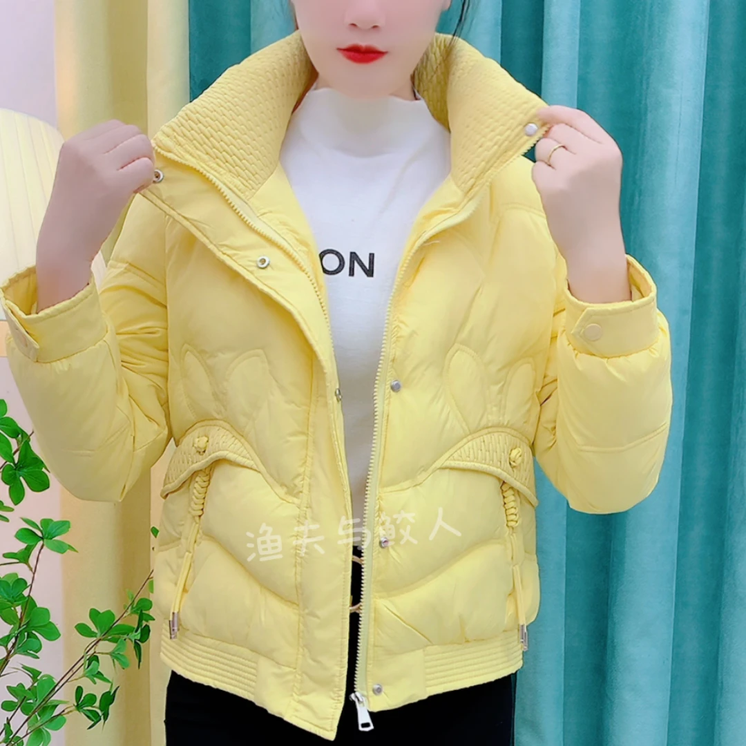 高档轻便款棉服女外套2024冬季新款轻薄显瘦保暖冬装棉服小个子潮