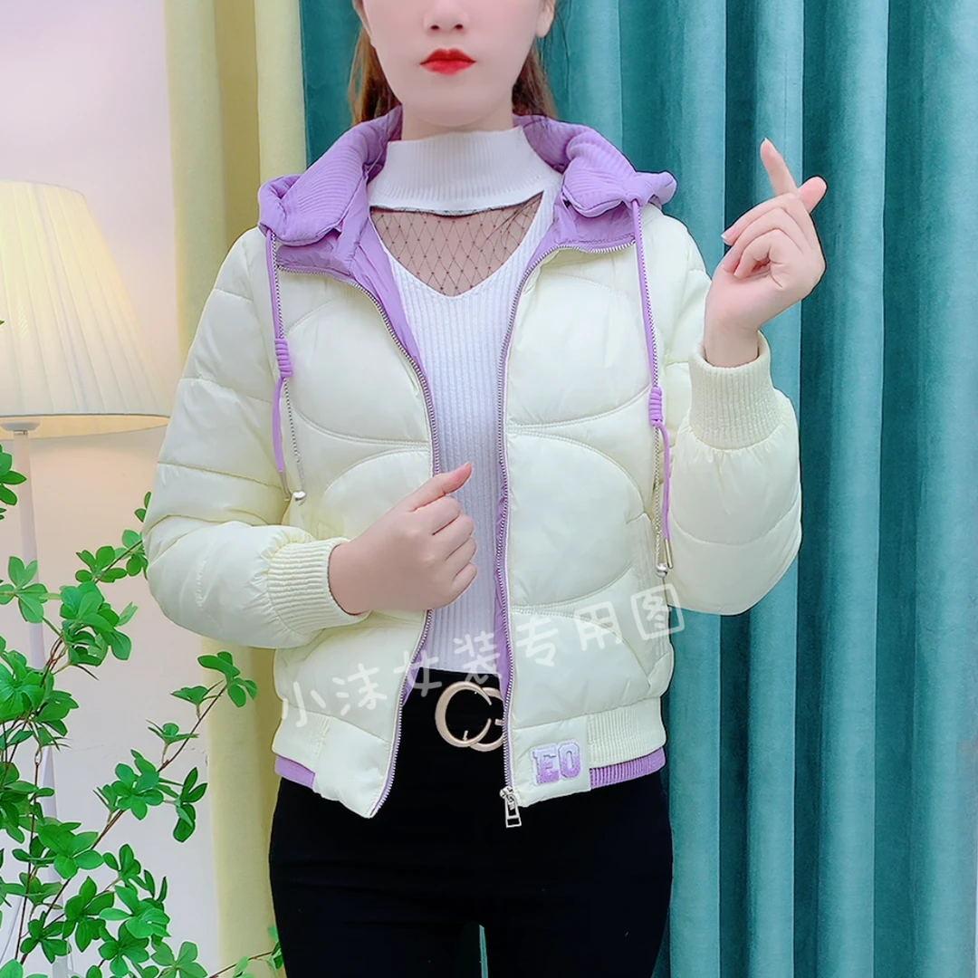 小个子洋气百搭休闲棉服2024新款修身显瘦显高棉衣防寒棉袄女