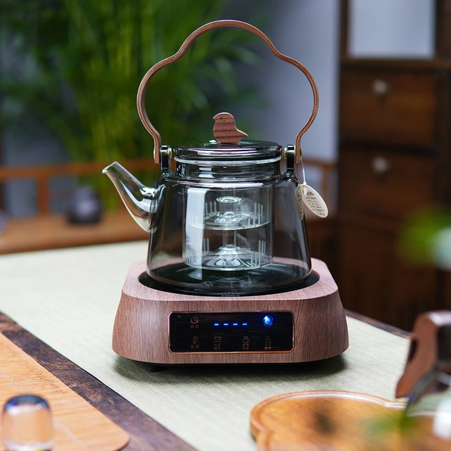 1300W大功率电陶炉煮茶炉煮茶器胡桃木色电陶炉