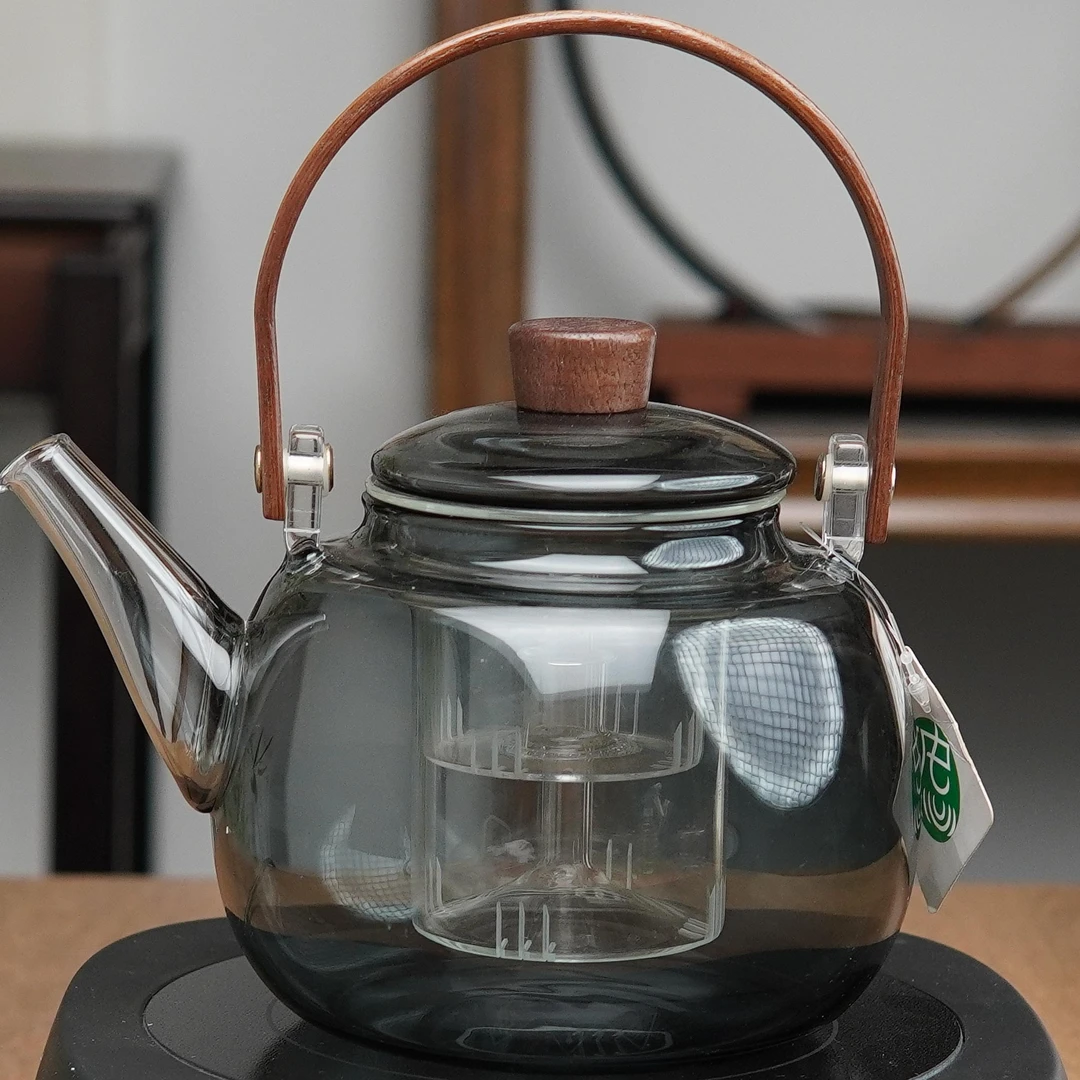 高硼硅耐高温玻璃提梁烧水泡茶壶家用大容量煮茶器耐热煮水壶