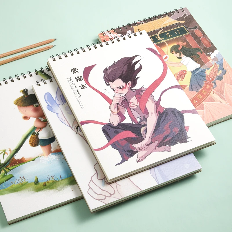 A4加厚素描本简约画画本A5速写本美术手绘本学生专用孕检收纳册