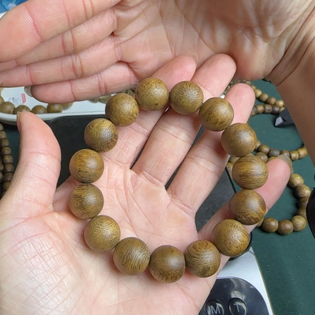 【闪购商品】沉香手串旺*队圆珠单圈手串卡1.5高货
