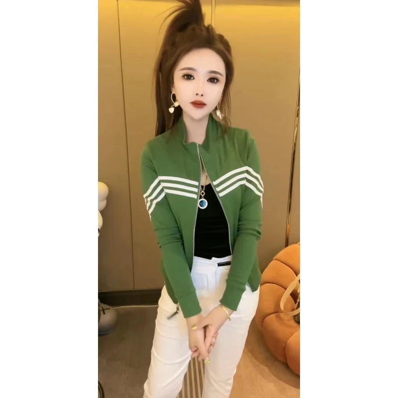 欧货短外套女士春夏新款网红爆款拼条设计感百搭休闲上衣显瘦减龄