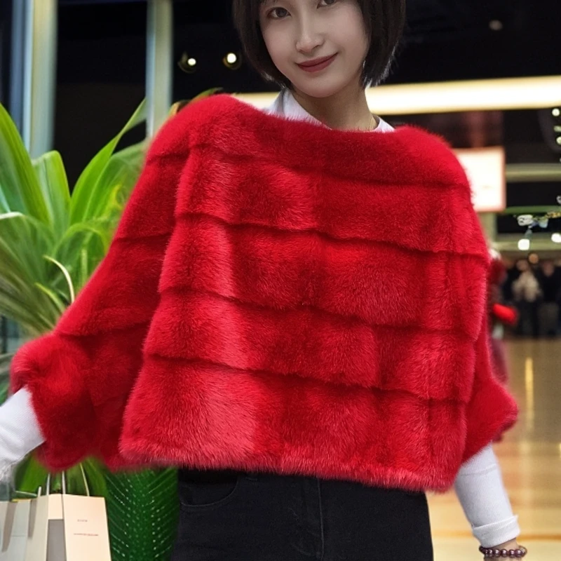 走秀款时尚设计师款气质休闲冬季整貂水貂外套DD-043【段段推荐】