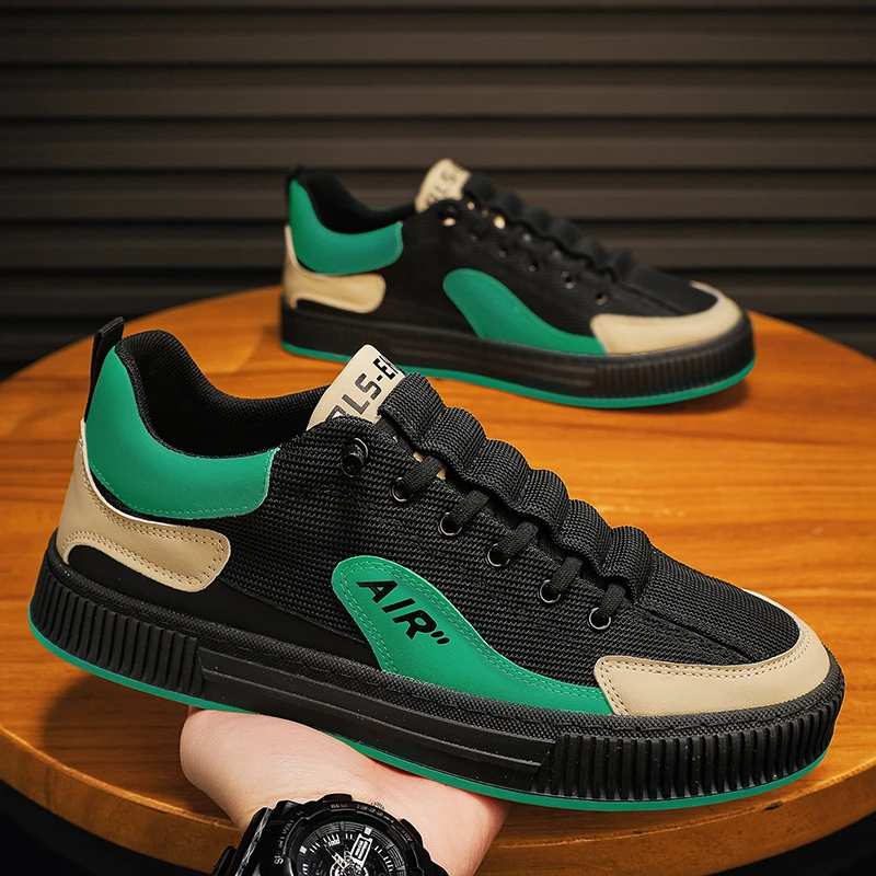 男鞋2024新款夏季潮流百搭透气休闲运动板鞋男士低帮防滑ins潮鞋