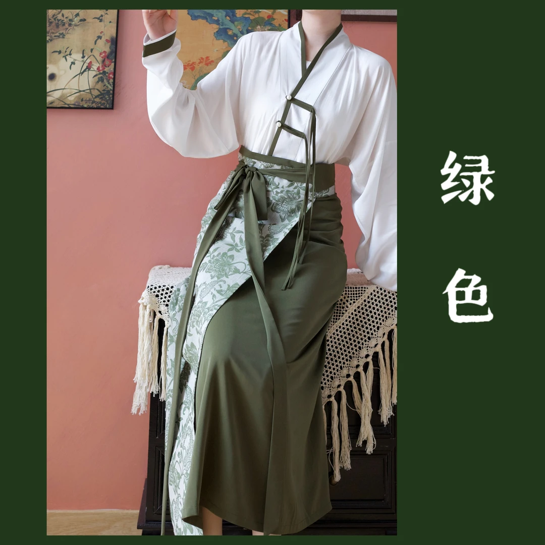 旋裙两件套套装春秋款原创宋制汉服飞机袖新品