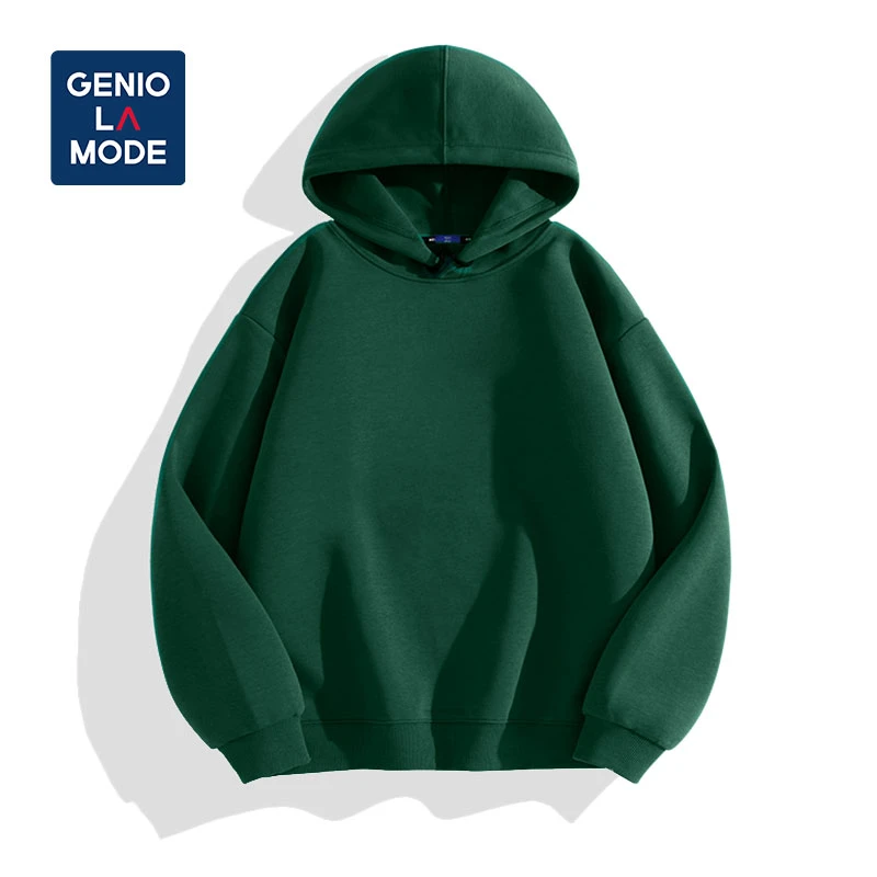 GENIOLAMODE连帽卫衣男美式宽松休闲男生帽衫外套春秋款百搭时尚