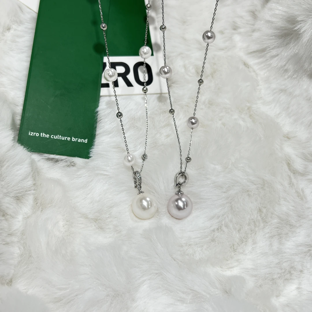 铜合金仿珍珠项链 单珠可拆卸 满天星毛衣链 简约百搭（118）