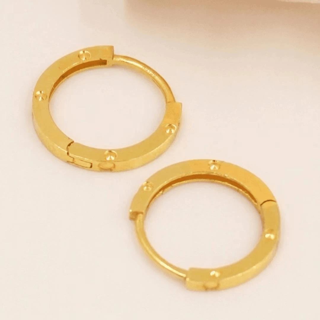 【倩倩臻选】18k金经典卡家耳扣 养耳神器耳骨钉 9.5mm 多退少补