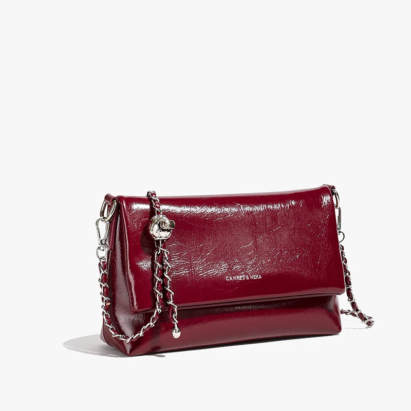 百搭通勤包包单肩包斜挎包时尚软皮包小众潮流包包轻便撞色休闲包