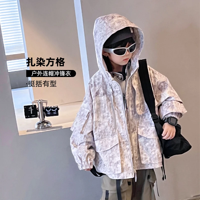 AIAIJKIDS【玉龙雪山】外套防风夹克衫连帽开衫上衣潮牌4089673O6