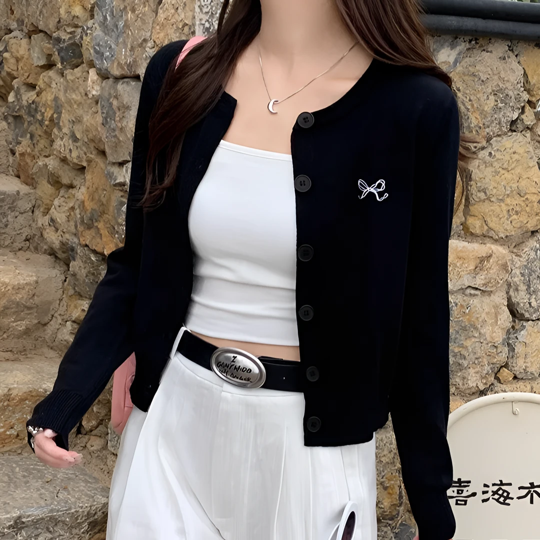 红色秋款上衣针织开衫外套毛衣女配吊带女装秋款爆款2024新款宽松