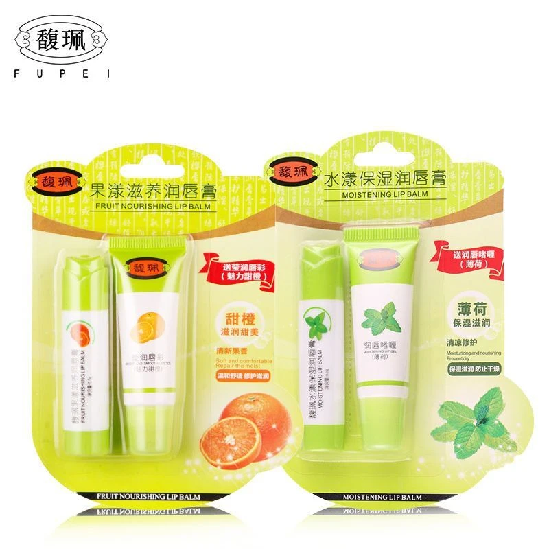 馥珮润唇膏滋润保湿防干裂男女口红打底改善唇部薄荷甜橙味