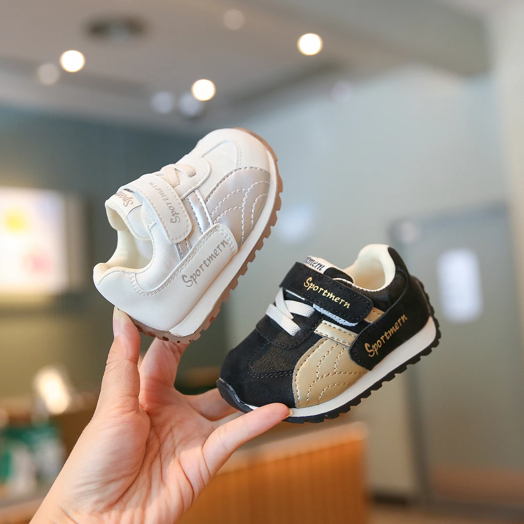 Sportmern秋季运动鞋男女童软底新生儿时尚防滑学步鞋婴儿步前鞋