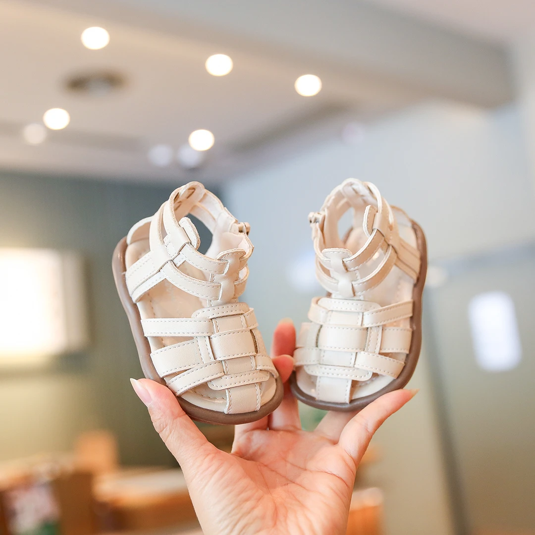 Sportmern女宝宝凉鞋公主鞋婴幼儿学步鞋软底女童罗马鞋沙滩凉鞋