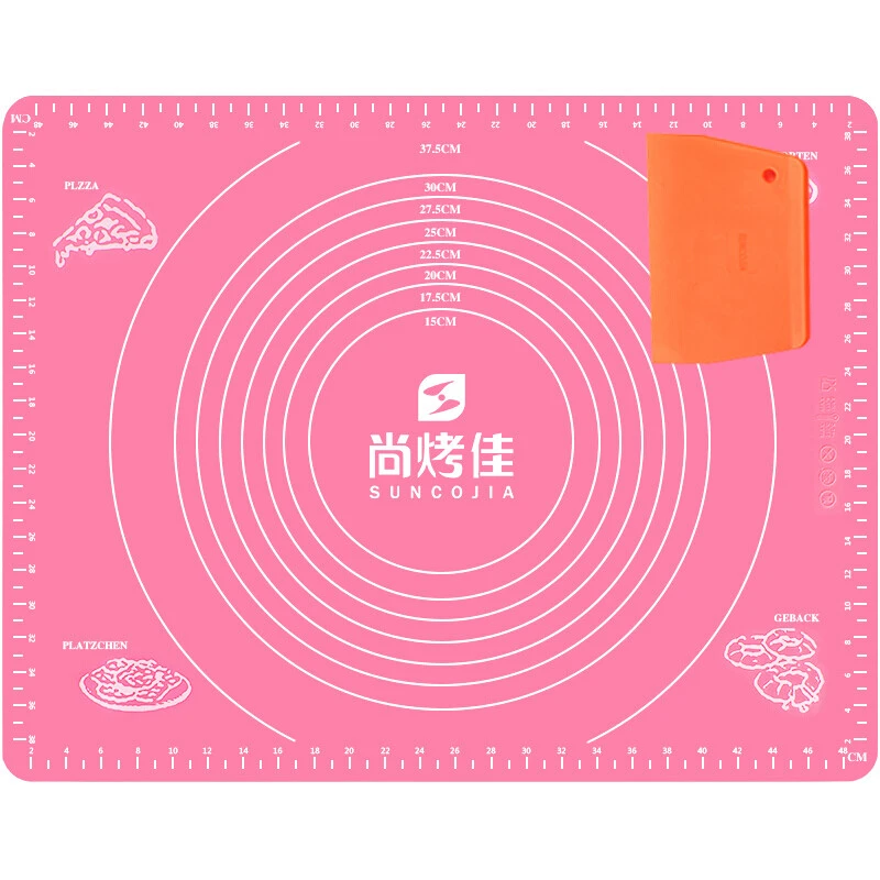 家用和面 食品级耐高温硅胶案板 烘焙工具 含切面板大号防滑加厚
