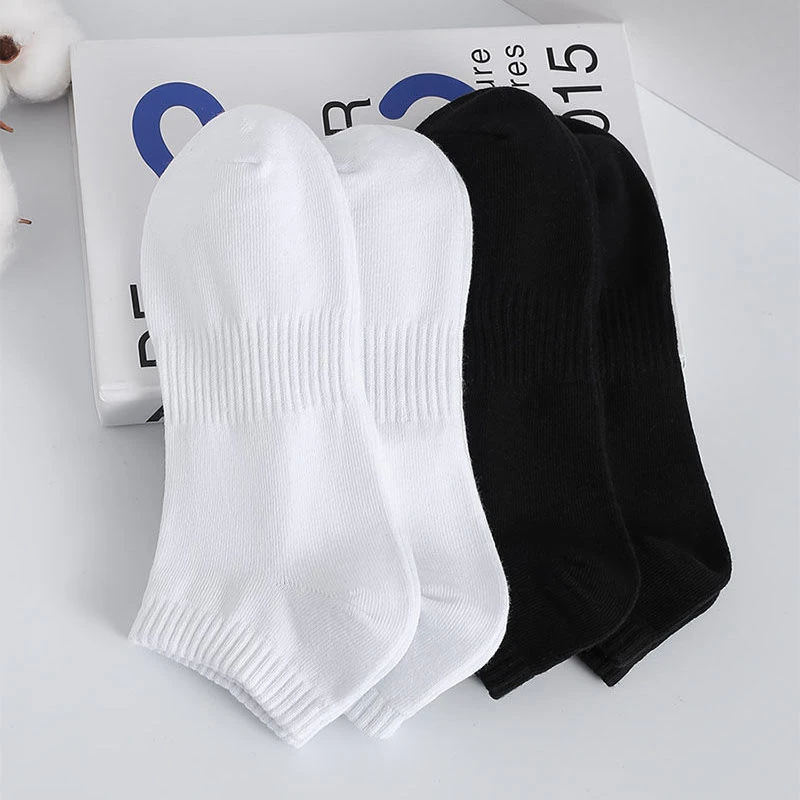 新款男女运动黑白灰纯色短筒百搭低帮浅口常规款ins学生潮流短袜
