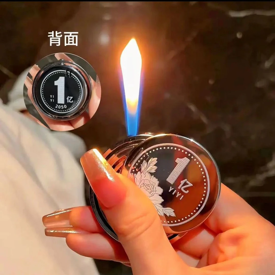 创意“转1亿”打火机“转大钱”炫酷个性金属旋转解压神器送男友老公