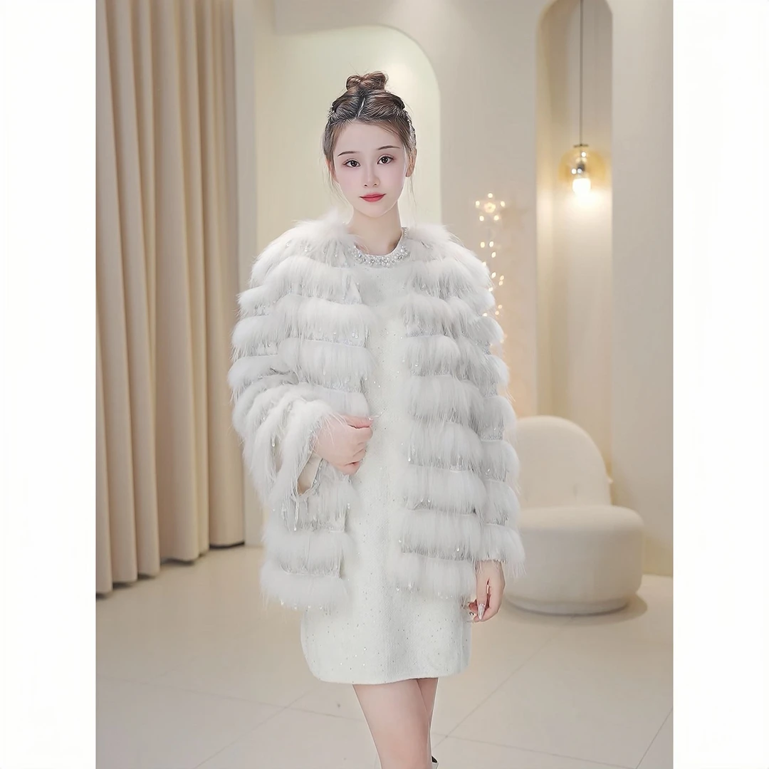 【甜柚柚】气质名媛轻奢温柔秋冬保暖皮草9554