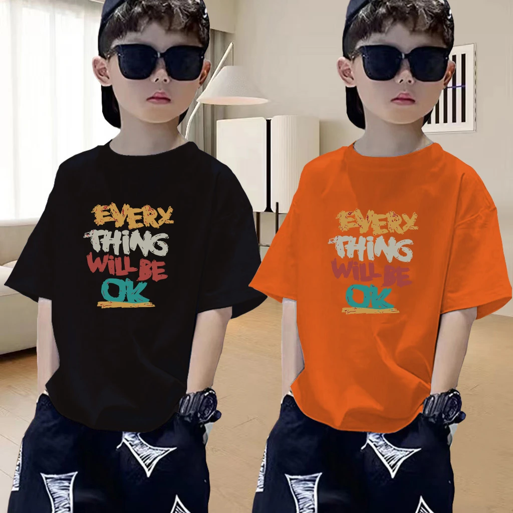 男童短袖T恤儿童纯棉夏季新款童装中大童男孩帅气上衣韩版打底衫