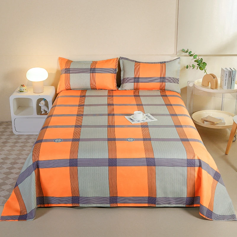 【辉煌一生双人床单】加厚斜纹榻榻米双人床单200*230cm（±5厘米）