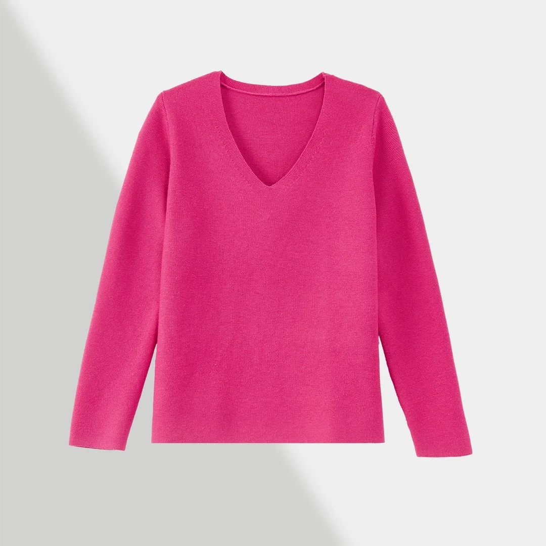 炳瀚原创大码百搭简约打底羊毛针织衫BH423ZZ11698