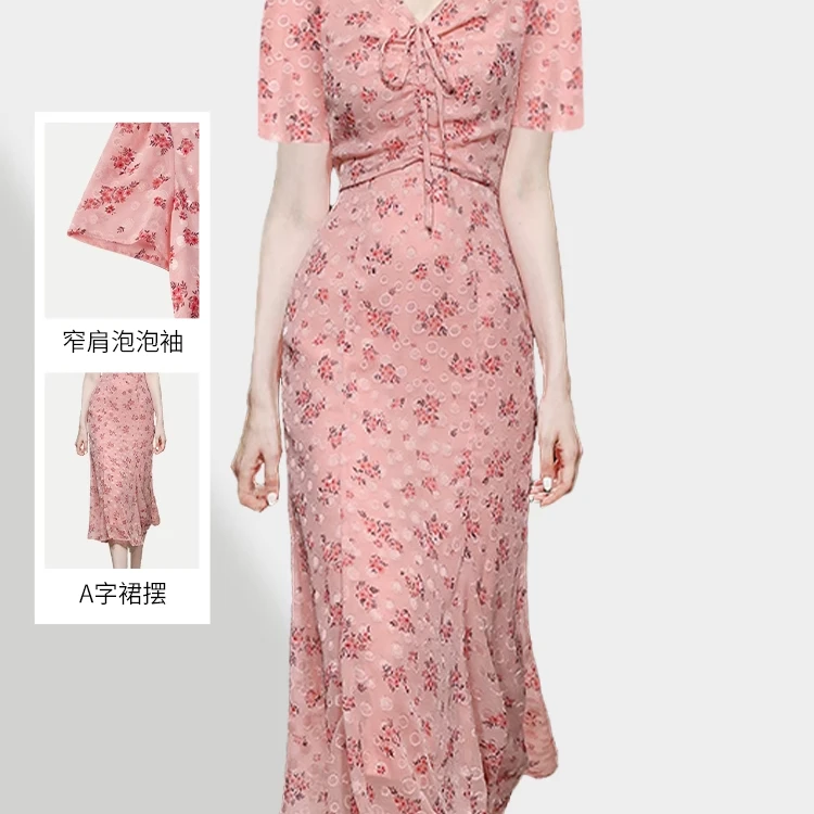 炳瀚原创大码女装法式淑女气质连衣裙胖mm礼服裙子BH223WRL10703